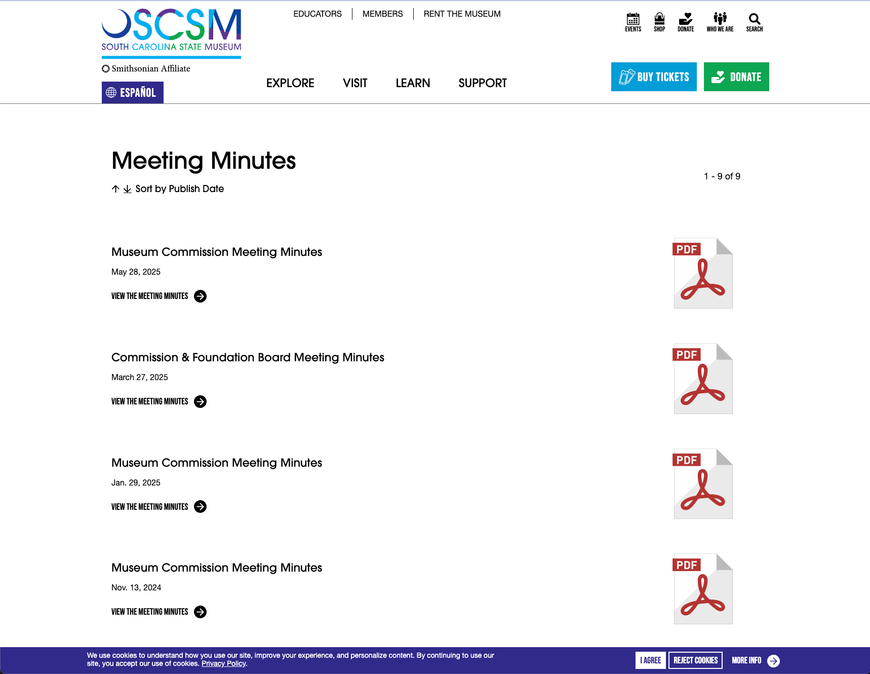 South Carolina State Museum screenshot 3